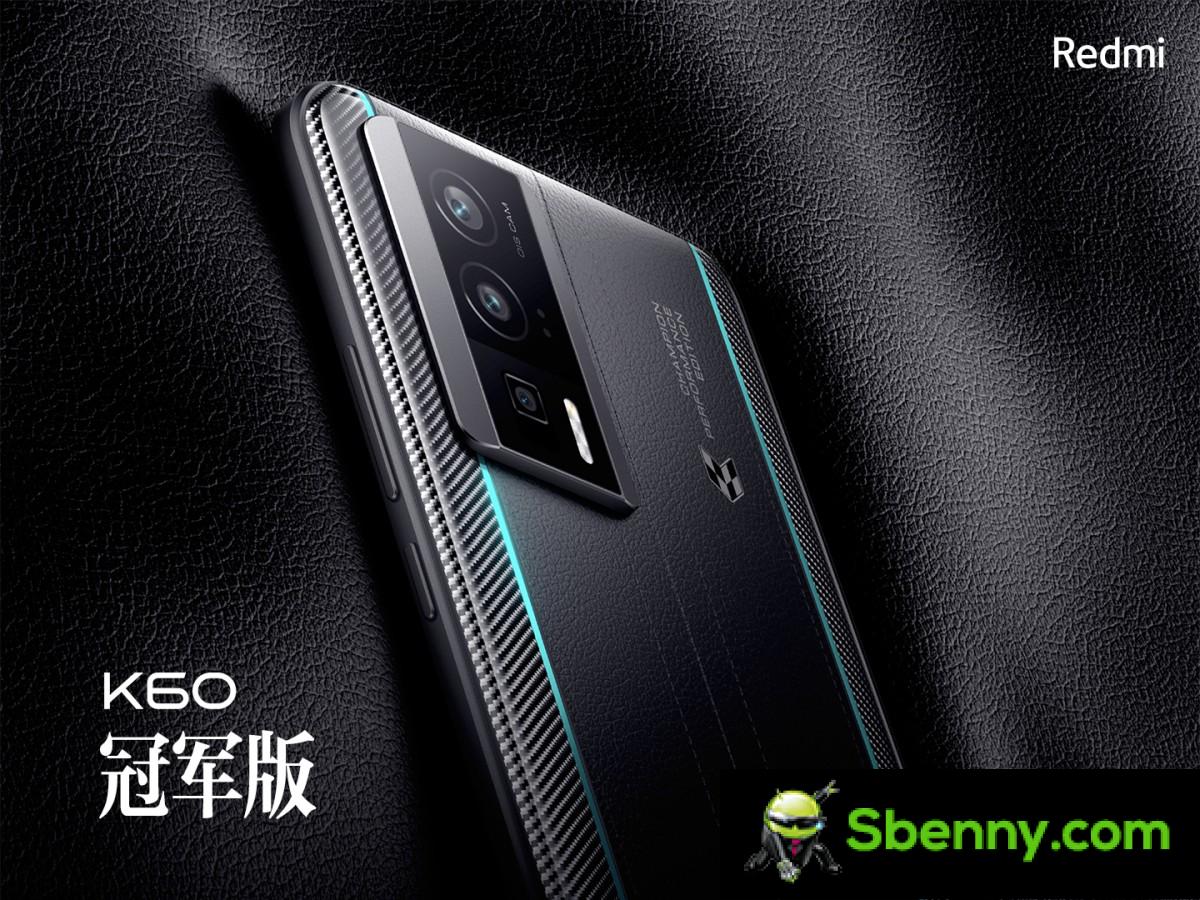 Redmi K60 Pro with Champion Performance Edition finishes