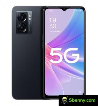 Oppo A56s in Deep Sea Blue and Quiet Night Black