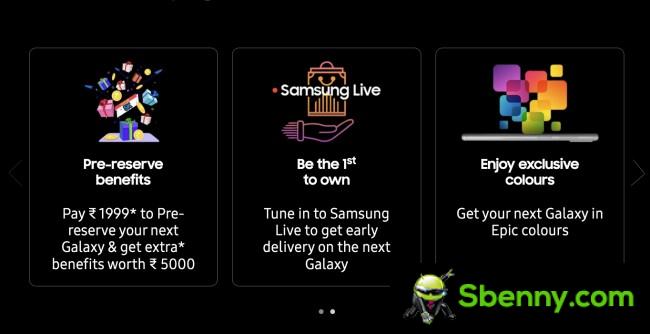 Samsung India booking process