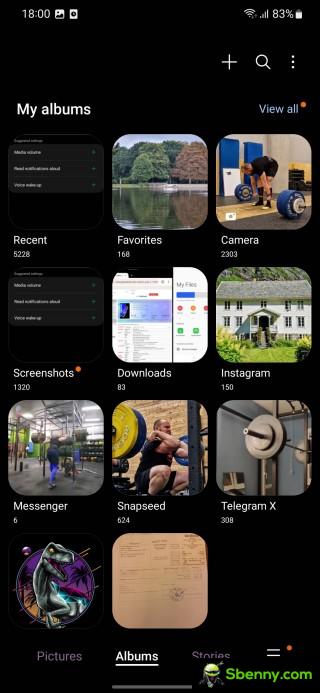 New gallery layout
