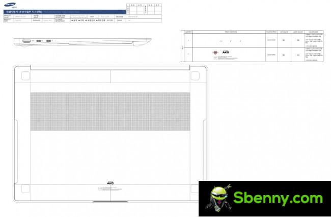 Samsung Galaxy Book3 Ultra design on FCC database