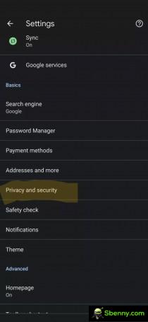 Screenshots of Chrome for Android