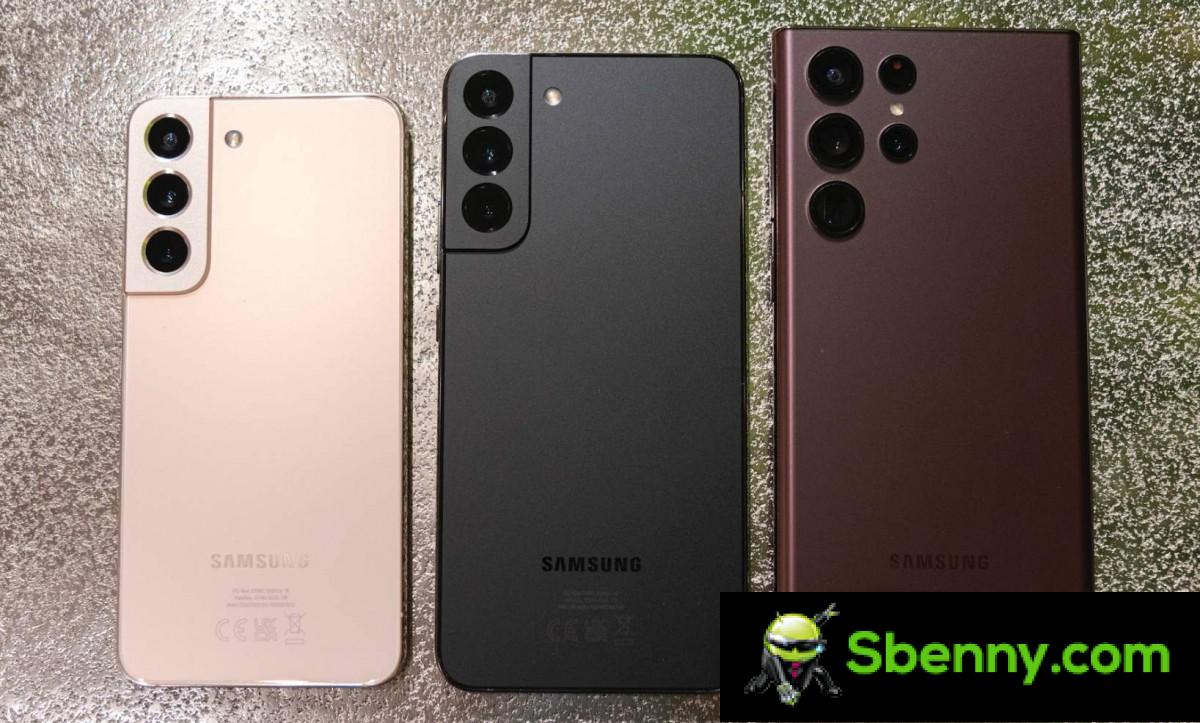 Samsung S22, S22+ and S22 Ultra