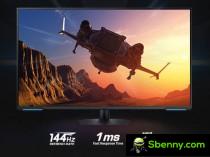 144Hz refresh rate, 1ms response time