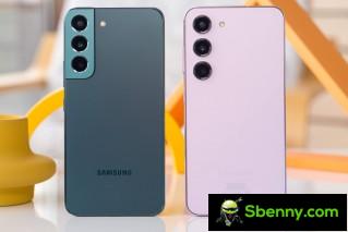Galaxy S22 and S23 side by side