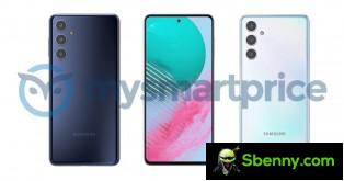 The leaked renders of Samsung Galaxy M54 5G