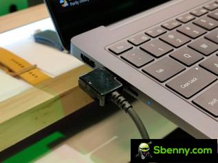 Two Thunderbolt 4.0 USB-C ports and one HDMI 2.0 port on the left, with the USB-3.2 Type-A port, a microSD card slot, and a 3.5mm audio combo jack on the right