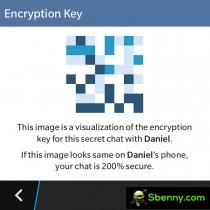 Creating a secret chat and verifying the encryption key