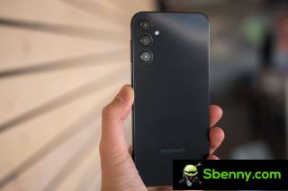 The Galaxy A14 5G in hand