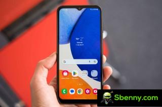 The Galaxy A14 5G in hand