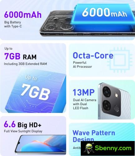 Infinix Smart 7 key specifications