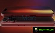 Here is the iPhone 15 Pro in its dark red hero