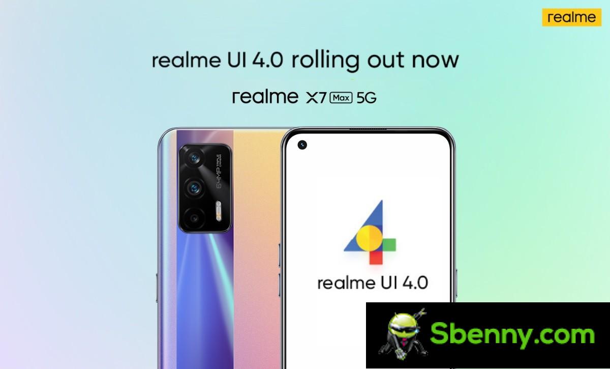 Realme X7 Max 5G gets stable update Realme UI 4.0 based on Android 13