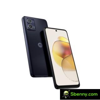Moto G73 in midnight blue