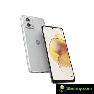 Moto G73 in brilliant white