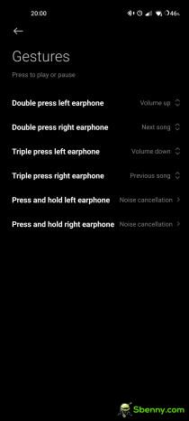 Screenshot from Xiaomi Earbuds app