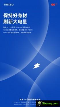 Meizu 20 Pro key specs teaser poster