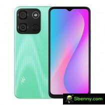 itel A60 in daylight green