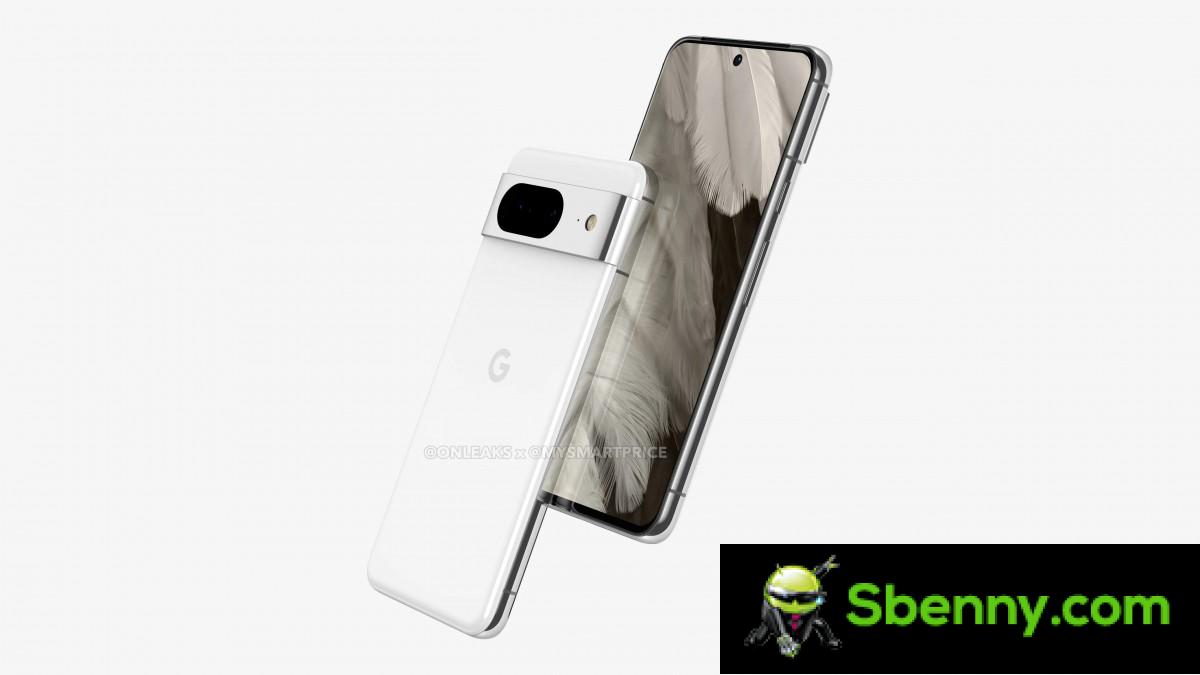 Pixel 8 renders also emerge, suggesting a smaller footprint
