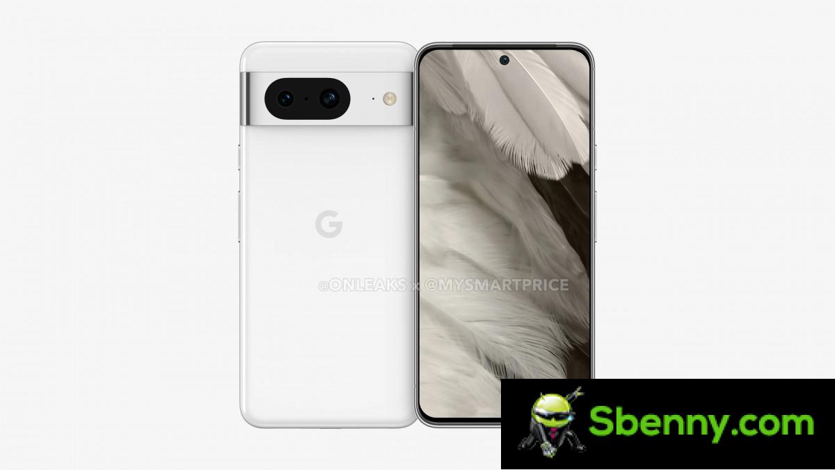 Pixel 8 renders also emerge, suggesting a smaller footprint