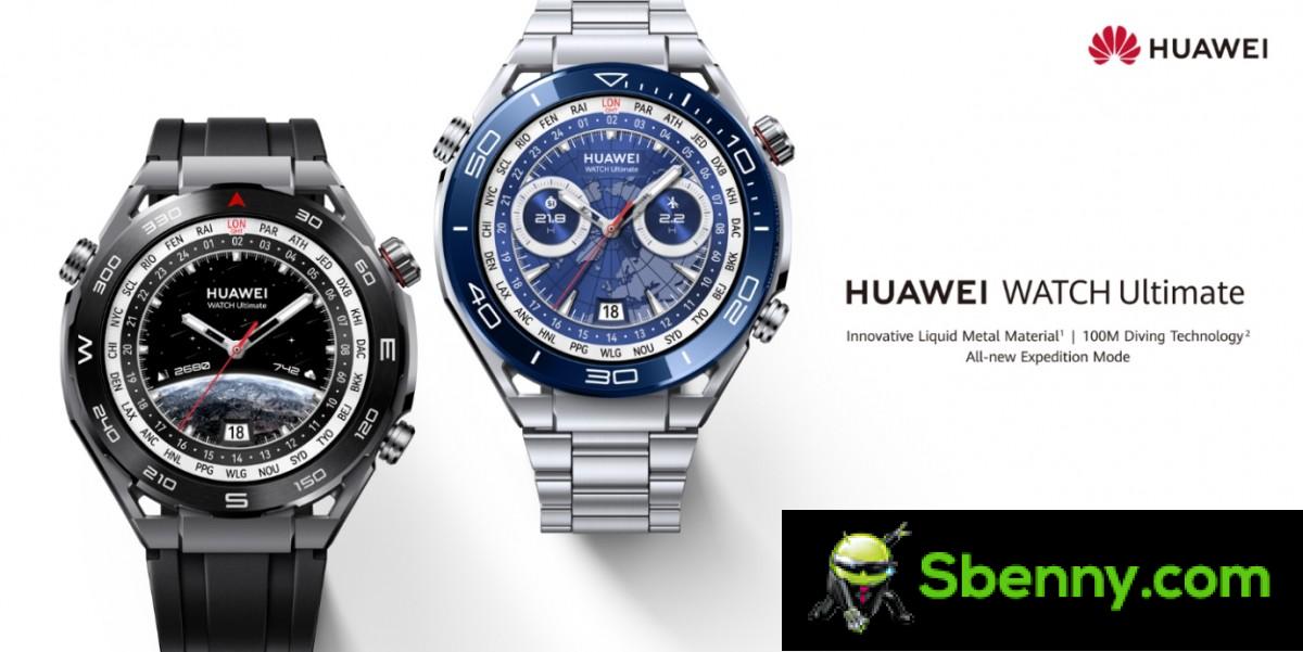Huawei Watch Ultimate comes with AMOLED screen, supports 100 meters immersion