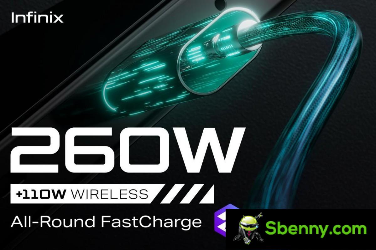 Infinix introduces 260W wired and 110W wireless fast charging