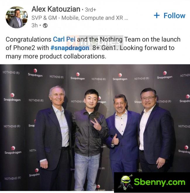 Qualcomm executive confirms Snapdragon 8+ Gen 1 chipset for Nothing Phone (2)