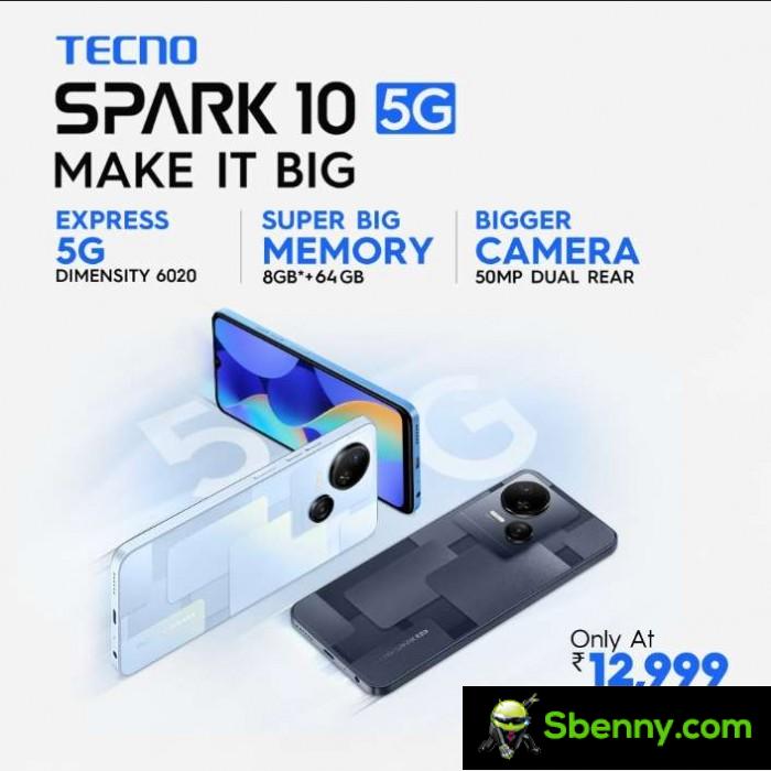 Tecno Spark 10 5G Arrives In India, Starting From INR 12,999