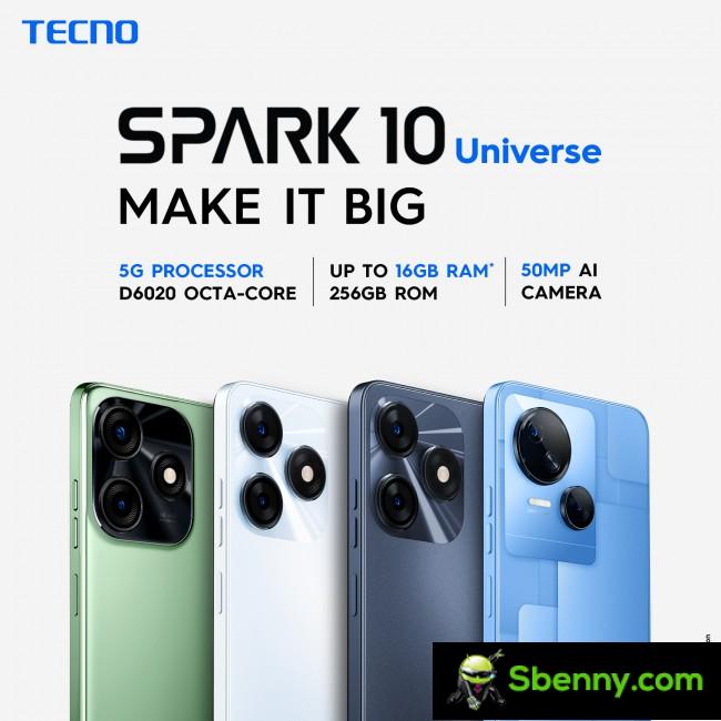 The Tecno Spark 10 universe will arrive in India on March 23rd