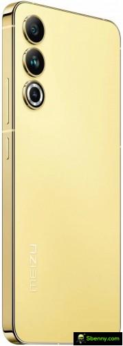 The yellow model of Meizu 20 appears in an official render