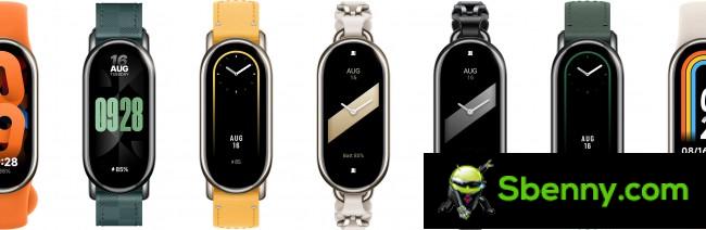Xiaomi Band 8 comes with various watch bands
