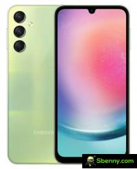 Samsung Galaxy A24 in its three official colors