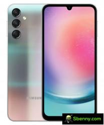 Samsung Galaxy A24 in its three official colors