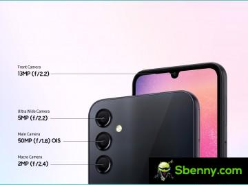 Samsung Galaxy A24 display and camera specifications