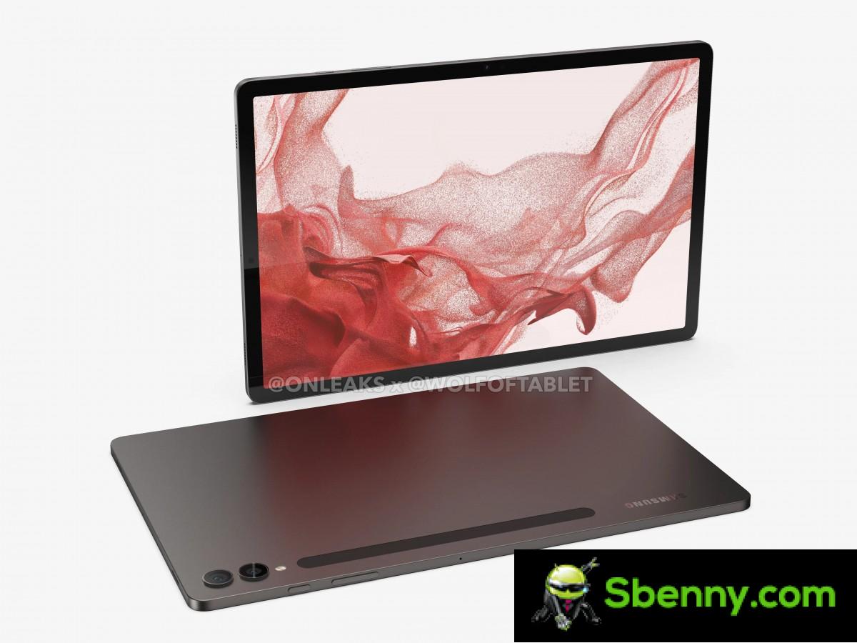 Here is the Samsung Galaxy Tab S9+ in some leaked renders