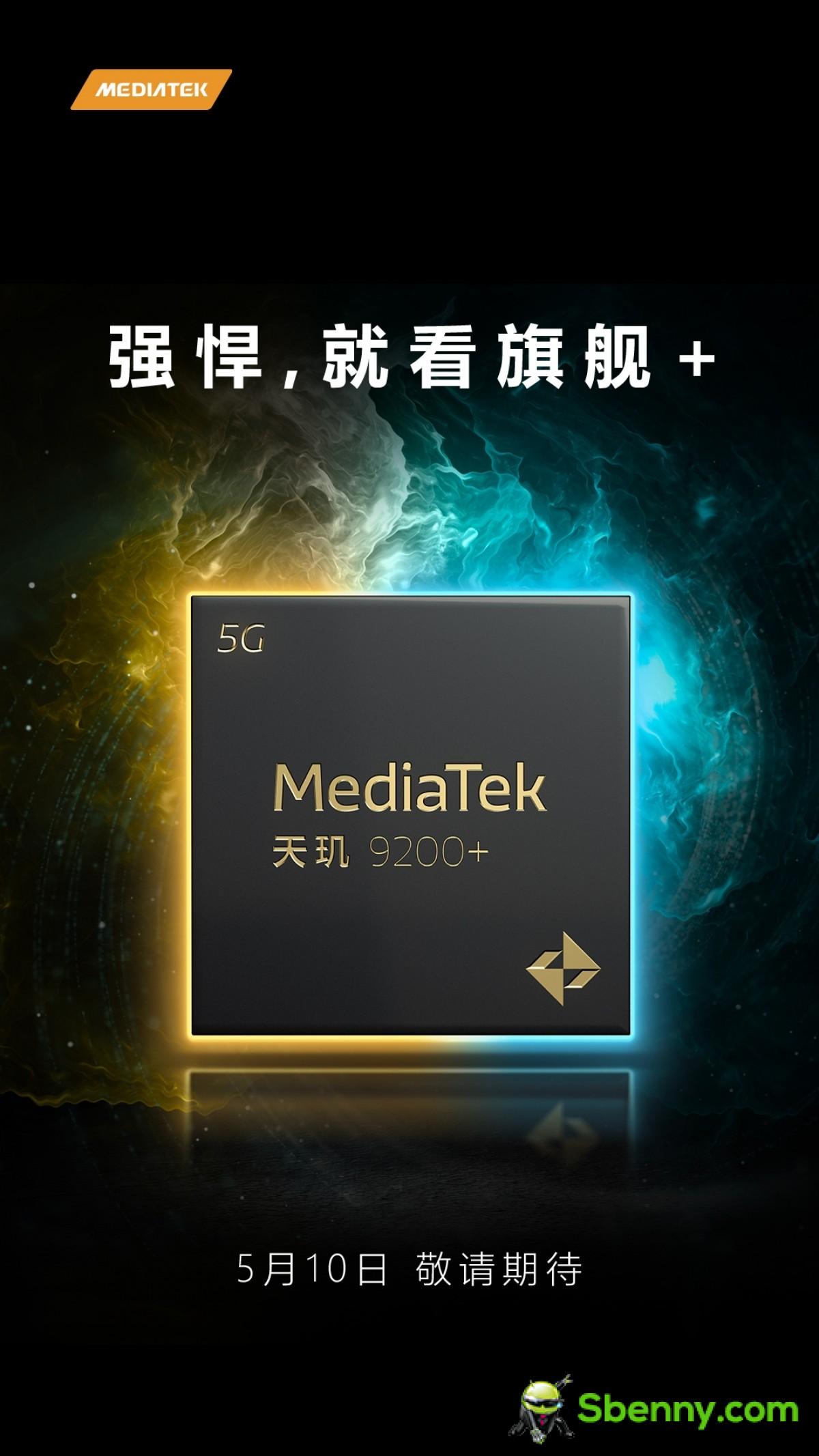 Mediatek will introduce Dimensity 9200+ on May 10th