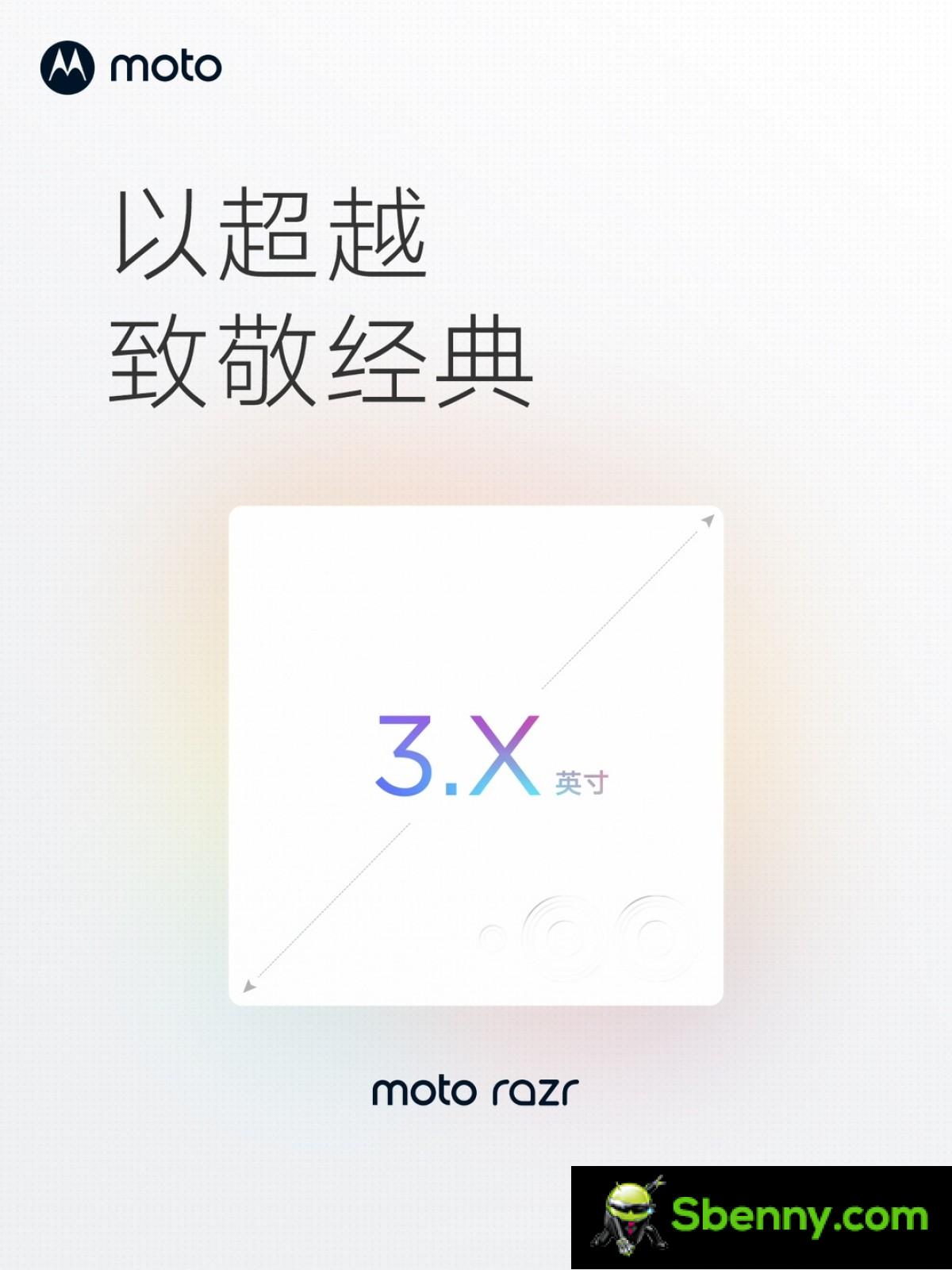 Motorola Razr+ will have a 3.5-inch coverage screen