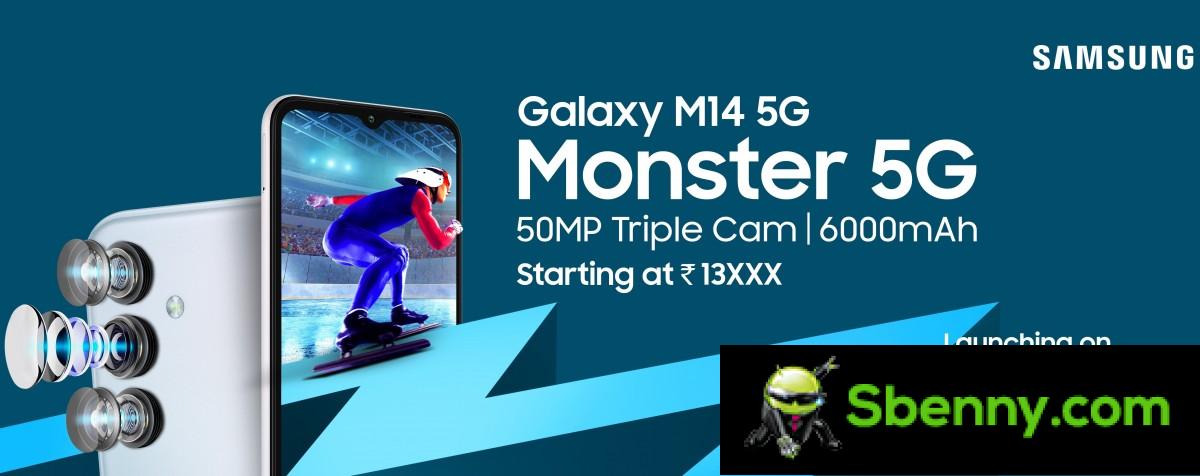 Samsung Galaxy M14 will launch in India next week with faster charging, price teased