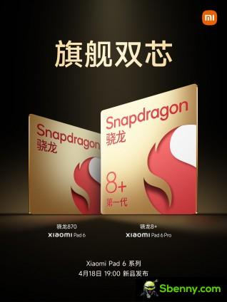 Xiaomi Pad 6 series chipset and design