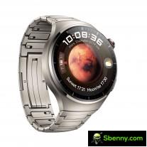 Huawei Watch 4, Watch 4 Pro (leather band) and Watch 4 Pro (titanium band)