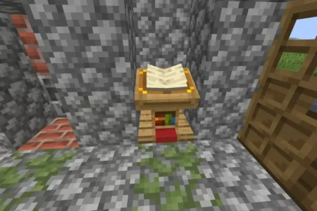 How to make a music stand in Minecraft