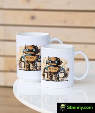 Robot Coffee Mug in 11oz and 15oz sizes