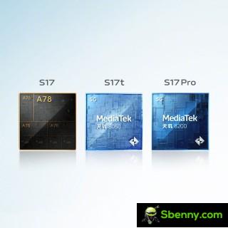 The vivo S17 series shares the same display but comes with different chipsets