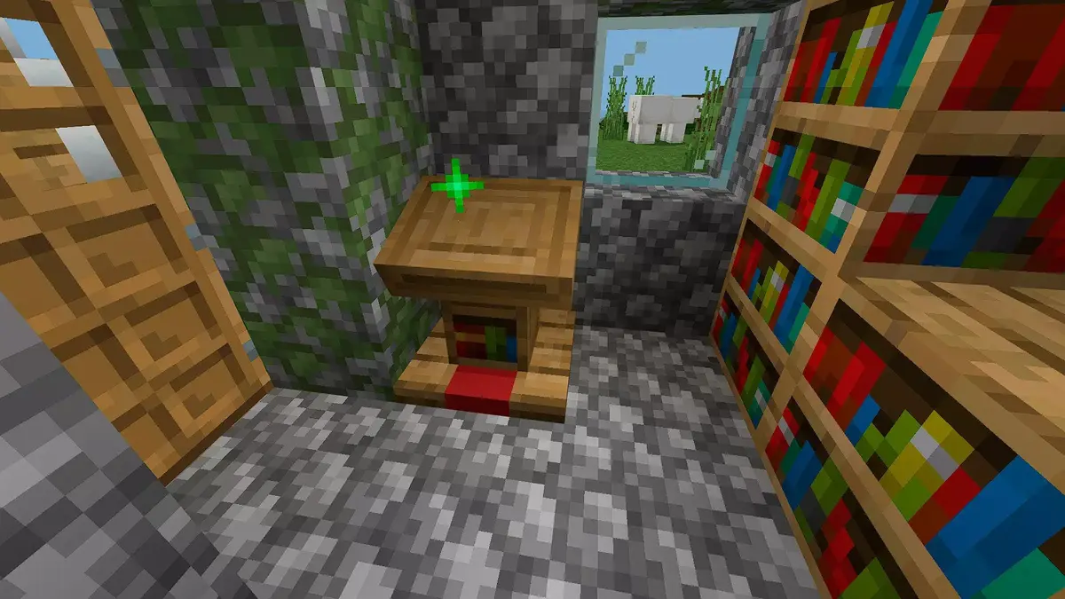 Swap books on the Minecraft bookstand