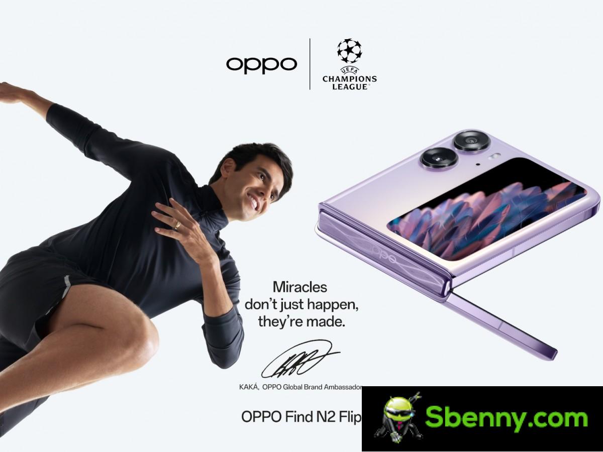 Oppo presents Kakà as brand ambassador in collaboration with the UEFA Champions League