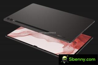 Rendering of the Galaxy Tab S9 Ultra