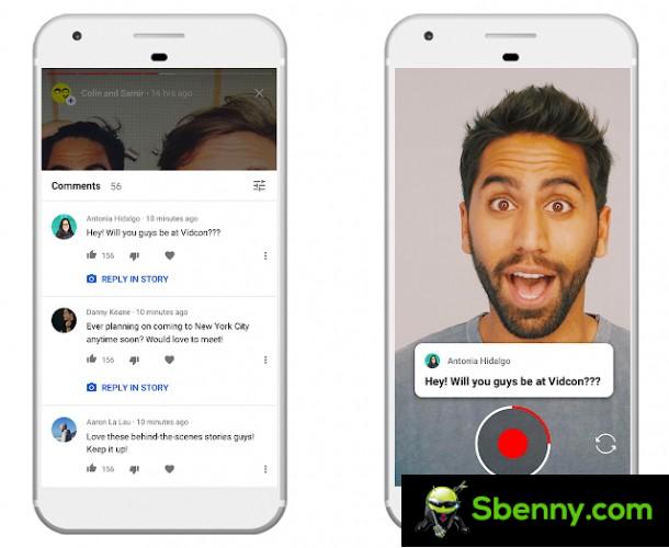 Demonstration of YouTube Stories