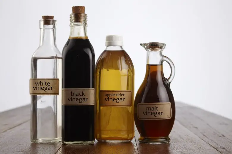 Bottles of vinegar