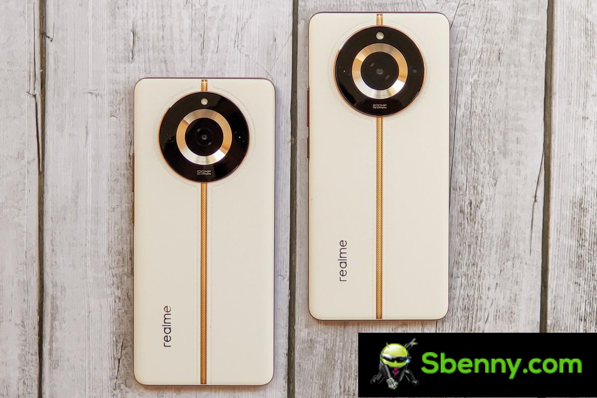 Realme 11 Pro (left) with Realme 11 Pro+ (right)