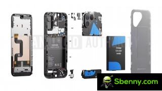 Exploded view: Fairphone 5